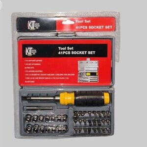 41-Piece Socket Set - Yellow and Black